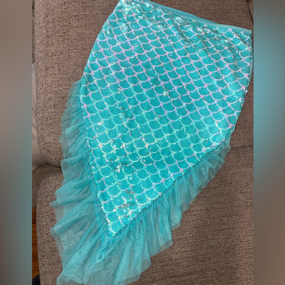 Mermaid Sequin tail swimsuit cover XXL